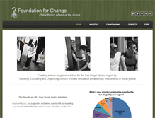 Tablet Screenshot of foundation4change.org